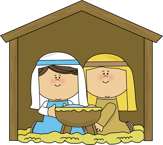 Mary And Joseph Clip Art - Mary And Joseph Clipart (550x488), Png Download