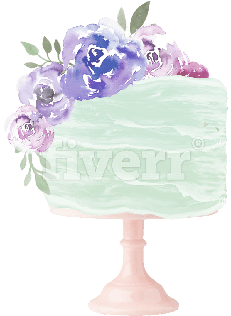 Der Blaue U. Lila Blumen Watercolor Danken Ihnen Karte (1200x1200), Png Download