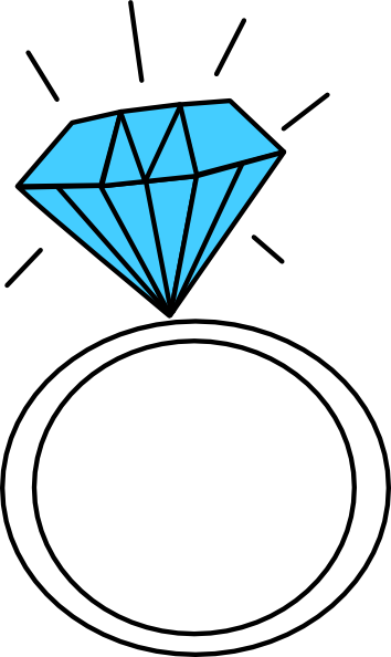 Picture Transparent Library Diamond Rings Clipart - Kødbyens Mad Og Marked (354x594), Png Download