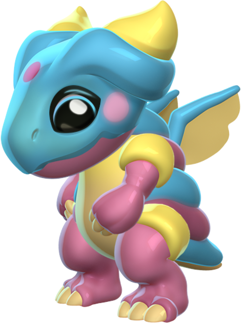 Marshmallow Dragon Baby - Cartoon (820x1096), Png Download