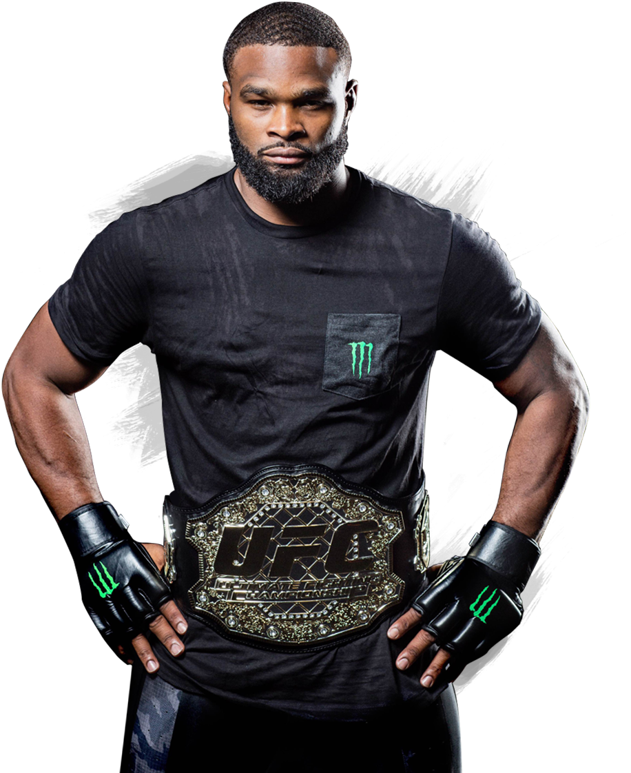 Tyron Woodley - Tyron Woodley Ufc Welterweight Champion (1126x1140), Png Download