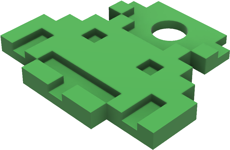 Space Invader Keyring - Illustration (1920x1080), Png Download