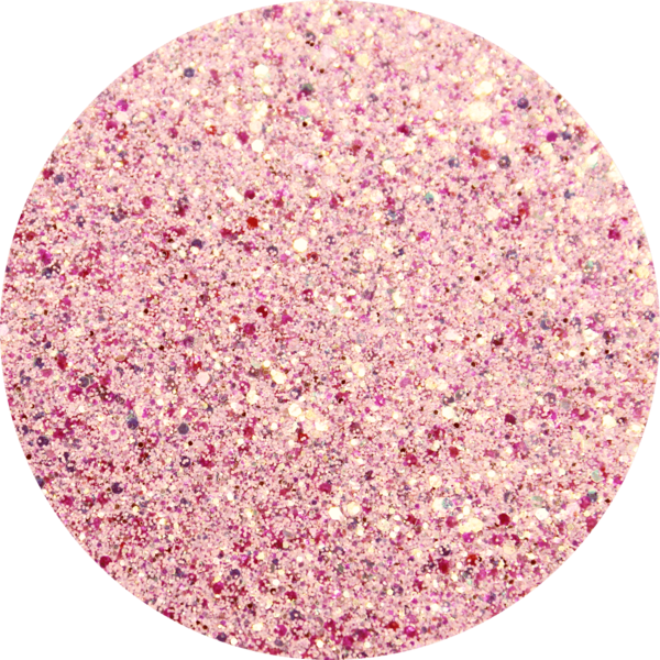 C007 Phlox - Glitter Circle Png (600x600), Png Download