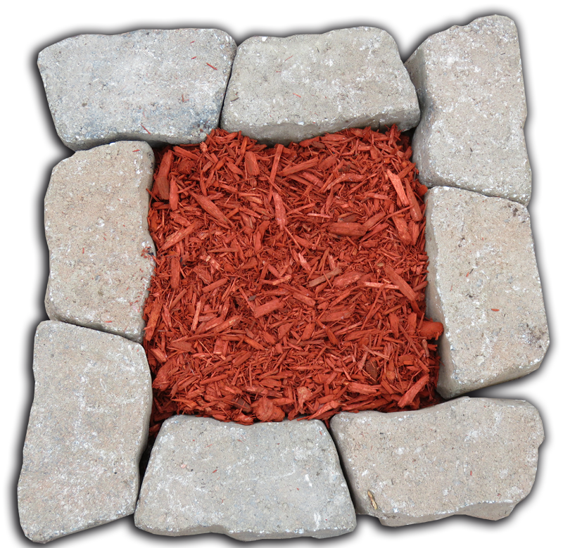 Red Dyed Mulch $15 - Igneous Rock (800x779), Png Download
