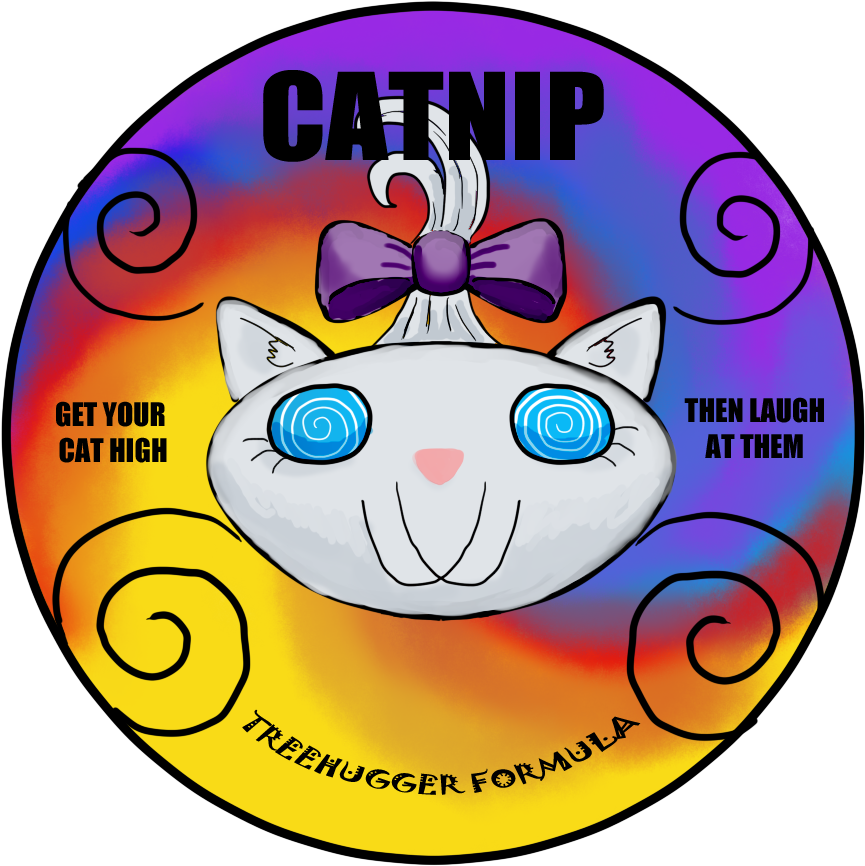 Quakehoof, Cat, Catnip, Crossover, Label, Opalescence, - Circle (900x900), Png Download