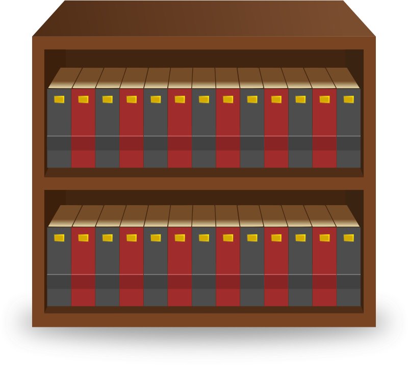 Bookshelf - Clip Art (800x717), Png Download