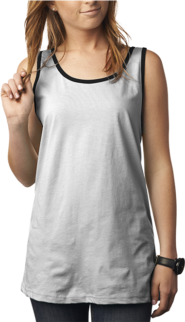 Bella Canvas - Bella Canvas 3480 Unisex Jersey Tank Black (600x660), Png Download
