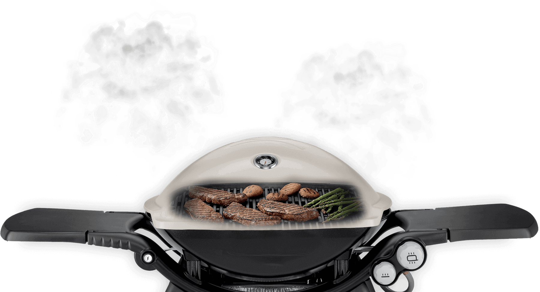 Weber Q Barbecue - Barbecue Grill (1800x973), Png Download