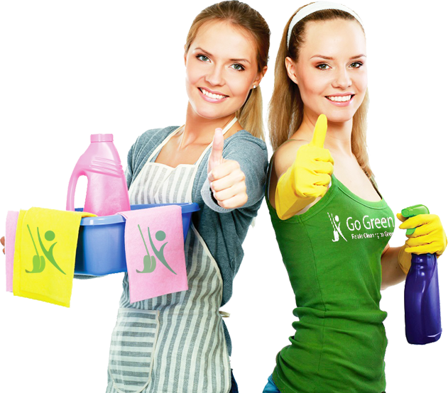 Cleaning Services Girls (631x554), Png Download
