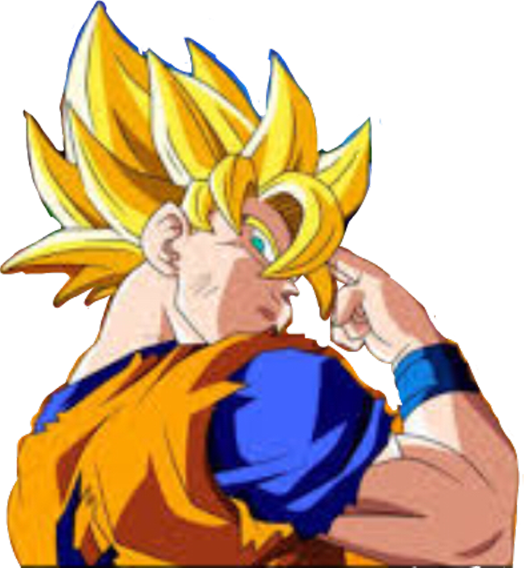 Goku Sticker - Dragon Ball Z Joke (1024x1110), Png Download