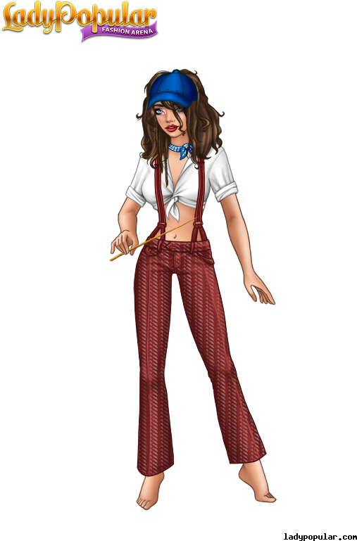 Hillbilly Carlita - Lady Popular Fashion Arena Western (600x800), Png Download