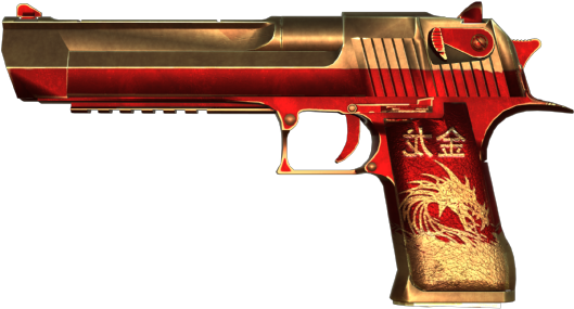 Desert Eagle - Csgo Golden Desert Eagle (600x600), Png Download