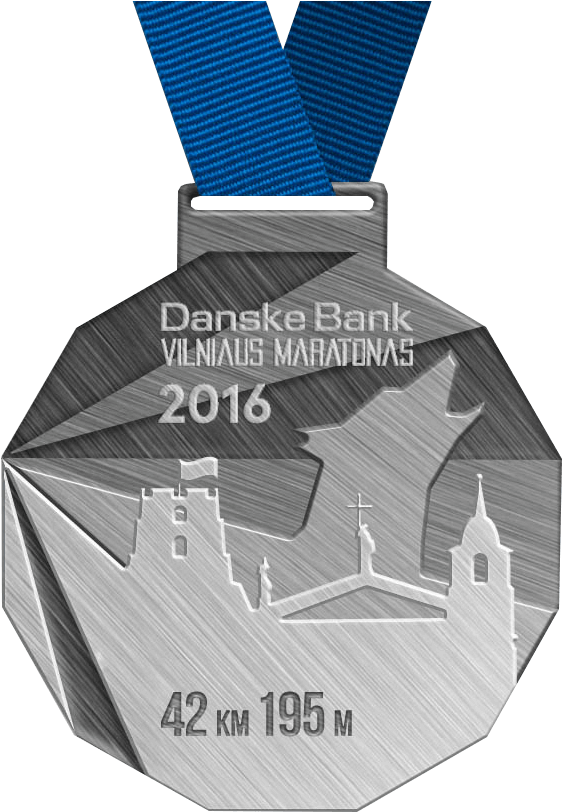 Medalis Leidiniui - Vilniaus Danske Maratonas Medalis (785x824), Png Download