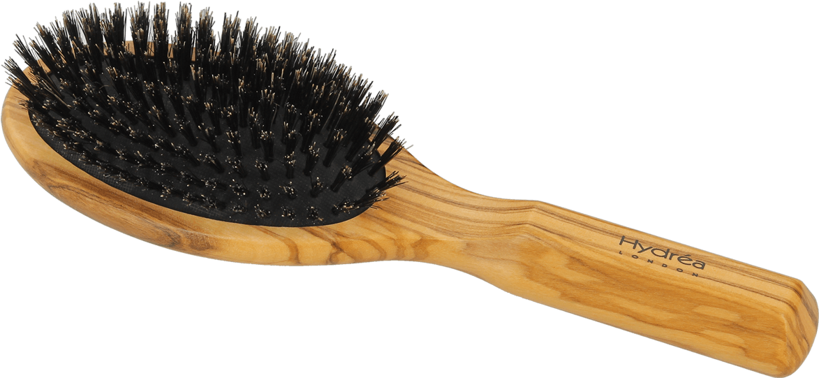 Hydrea Olive Wood Cushion Hair Brush With Pure Boar - Makeup Brushes (1200x1200), Png Download