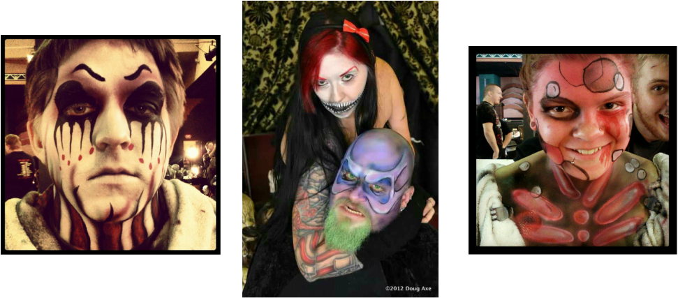 Full Face Designs - Horror (971x427), Png Download