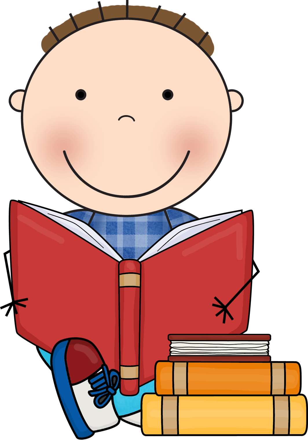 Clipart Reading Independent Practice - Reading Clipart Scrappin Doodles (1064x1521), Png Download