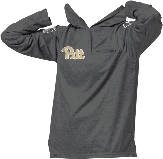 Sublimated Sun Hoodie Grey - Polo Shirt (600x593), Png Download