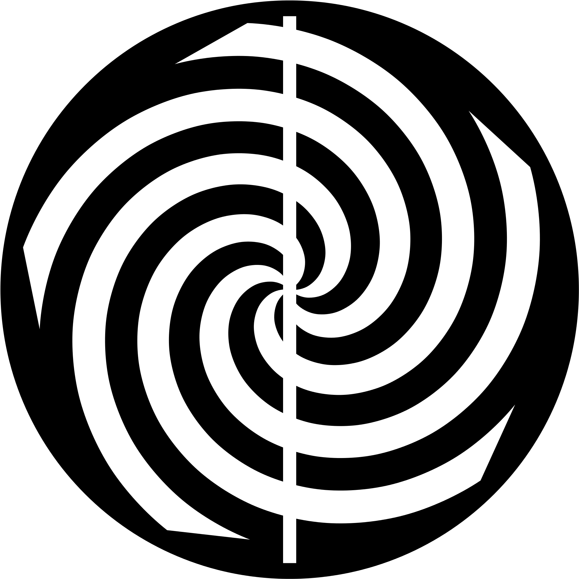 Picture Transparent Library Collection Of Spiral Cliparts - Spirals Quintuple (2000x2000), Png Download