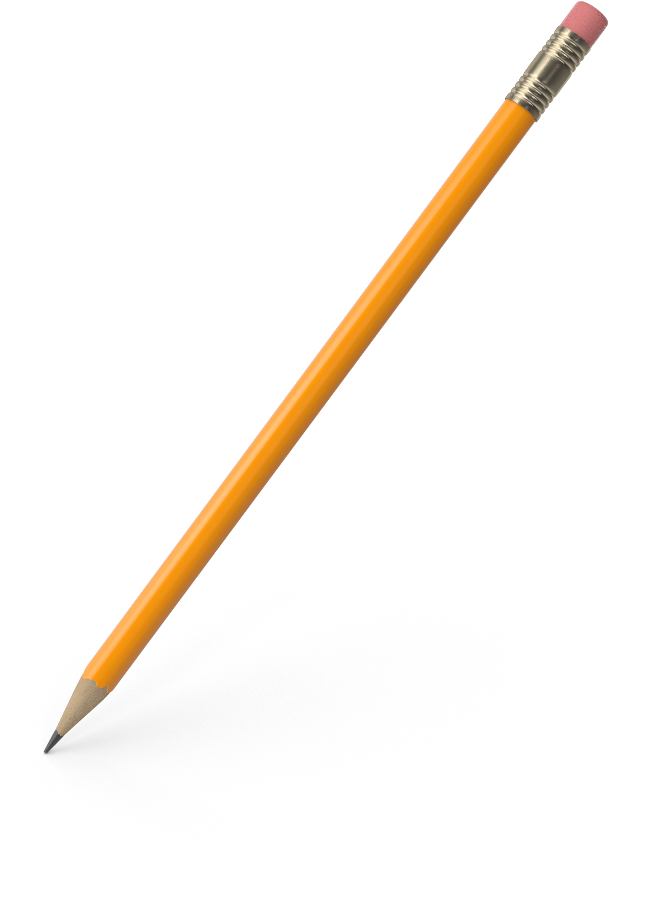 Pencil Material Yellow - Hb Pencil (1309x1784), Png Download