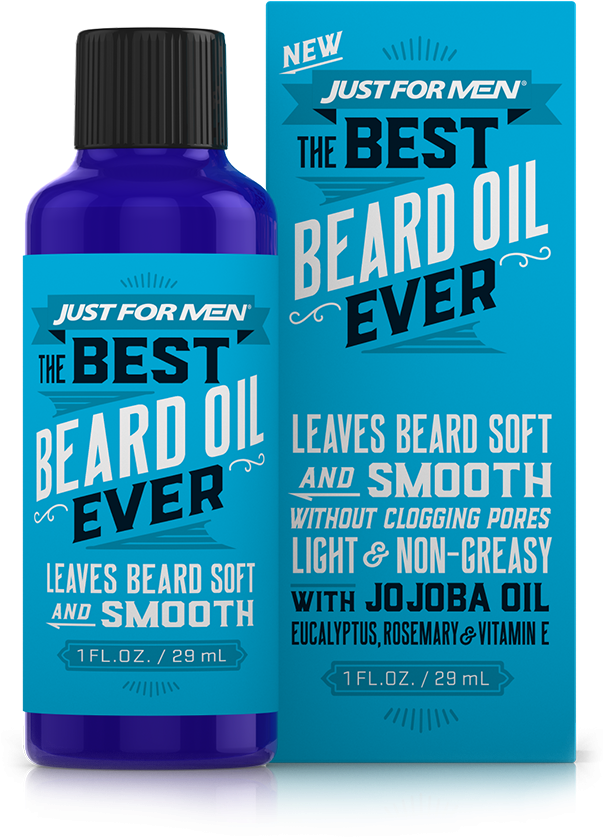 Just For Men Beard Oil (602x1200), Png Download
