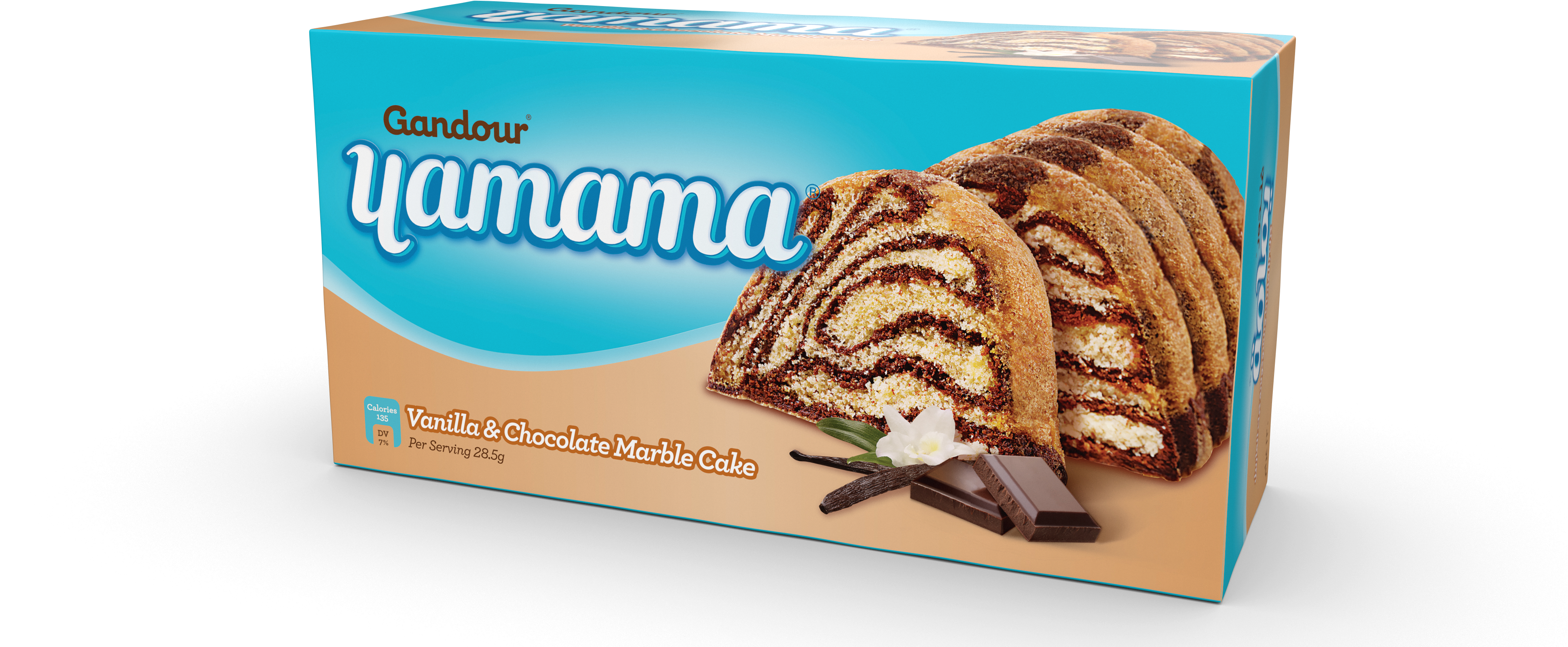 Vanilla & Chocolate Marble Family Cake - Babka (4000x1708), Png Download