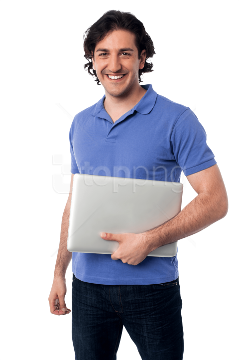 Free Png Download Men With Laptop Png Images Background - Men Laptop Png (480x722), Png Download