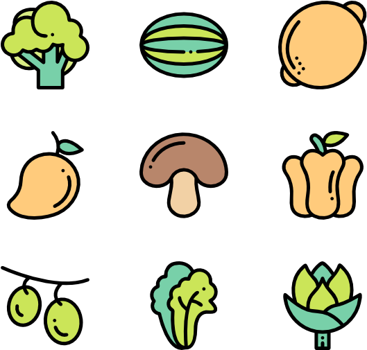 Groceries Vector Basket Goods (600x564), Png Download