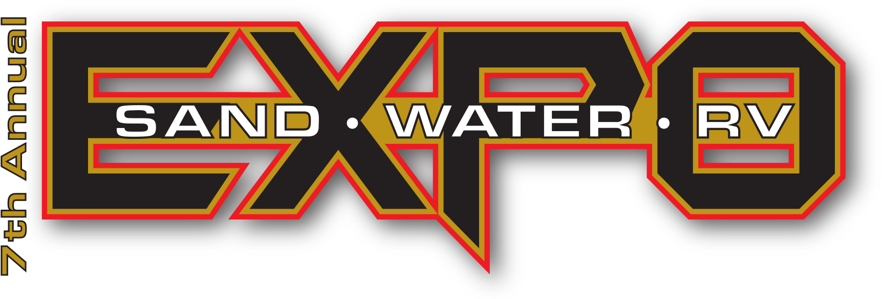 Sand Water Rv Expo Logo 2018 - Graphic Design (1756x850), Png Download