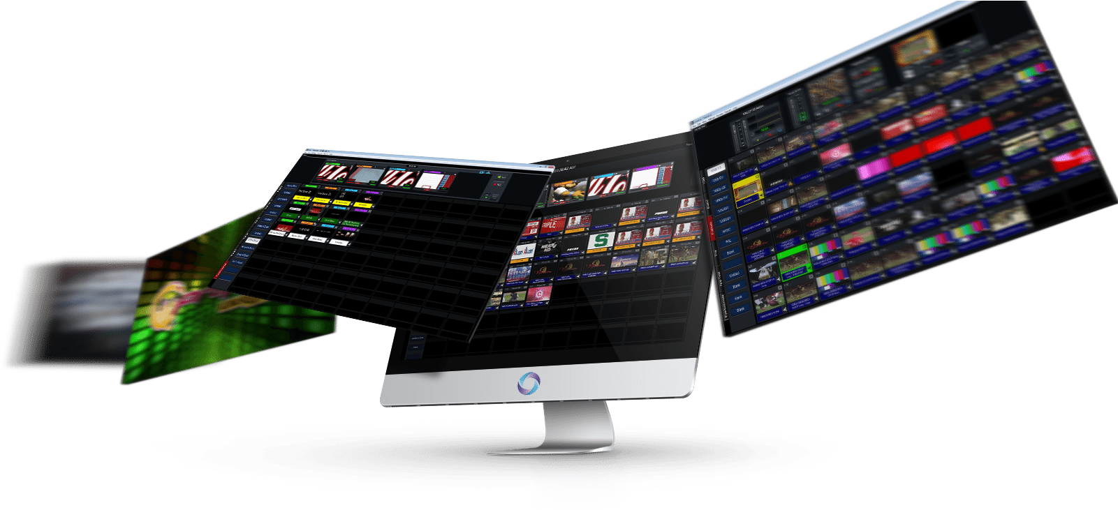 Centralized Network Control Of All Click Effects Systems - Led-backlit Lcd Display (1600x800), Png Download