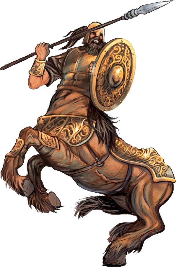 Centaur - 01 - Illustration (596x905), Png Download