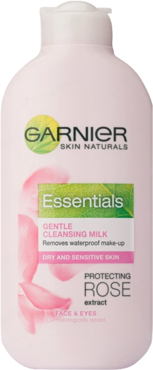 Garnier Essentials Cleansing Milk Rose Extract - Garnier Rose Cleansing Milk (800x800), Png Download