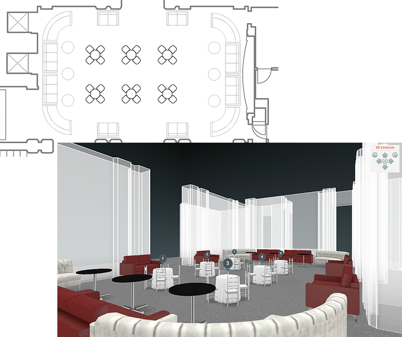 Take The Wedding Reception - Interior Design (800x671), Png Download