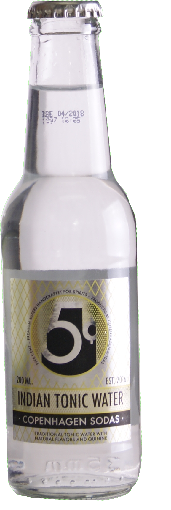 5 Cent Indian Tonic Water - Beer Bottle (607x1802), Png Download