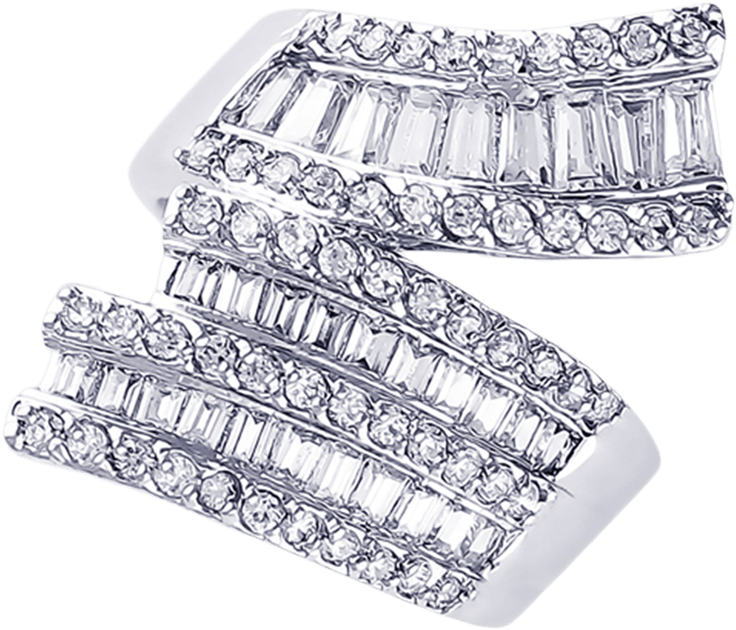 Designer Bridal Ring - Silver (1015x888), Png Download