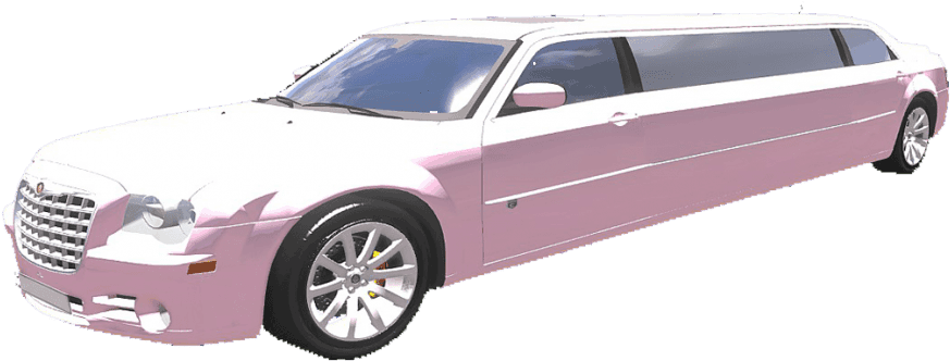 Chrysler 300 Limo Babypink - Limousine (888x1080), Png Download