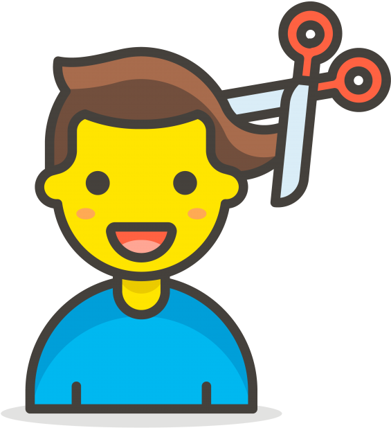Man Getting Haircut Emoji - Singer Icon Png (866x650), Png Download