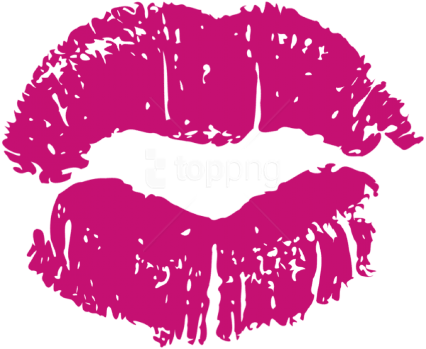 Free Png Download Pink Kiss Transparent Png Images - Kiss Lips Clipart Pink (850x696), Png Download