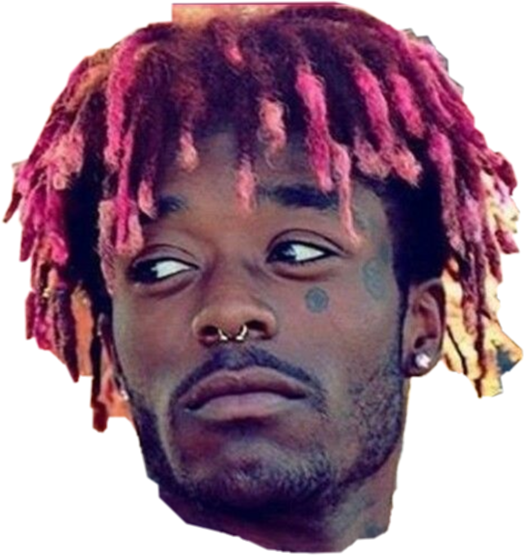 Liluzi Sticker - Lil Uzi Purple Hair (1024x1083), Png Download