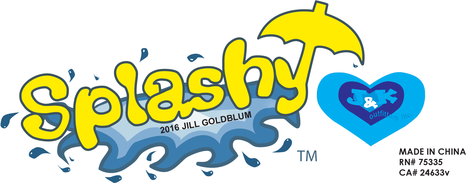 Splashy Rainwear - Graphic Design (1972x786), Png Download