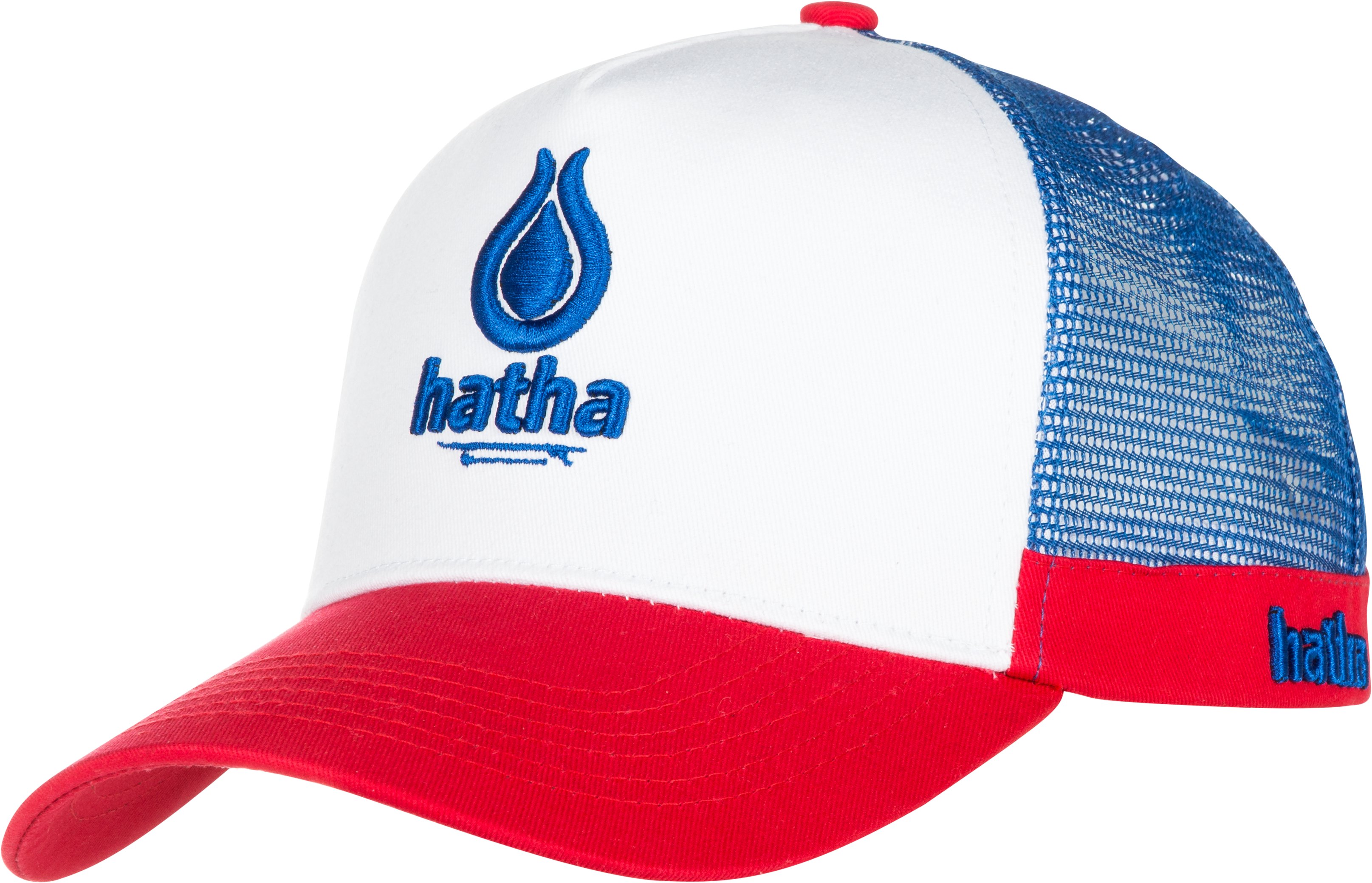 Hatha Trucker Cap Red/white/blue - Baseball Cap (3543x3543), Png Download