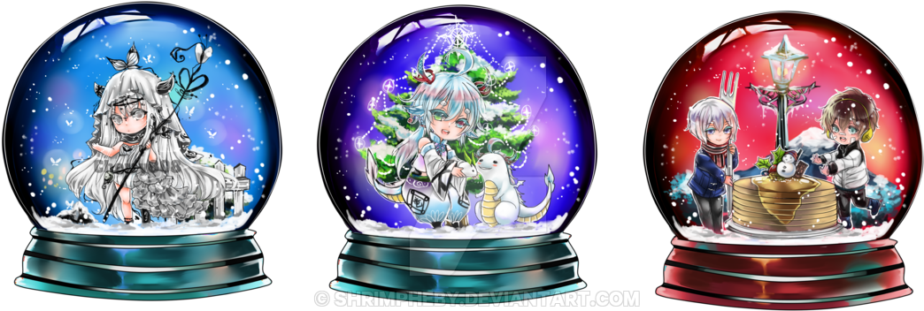 Snow Globe Christmas Comish - Christmas Ornament (1280x504), Png Download