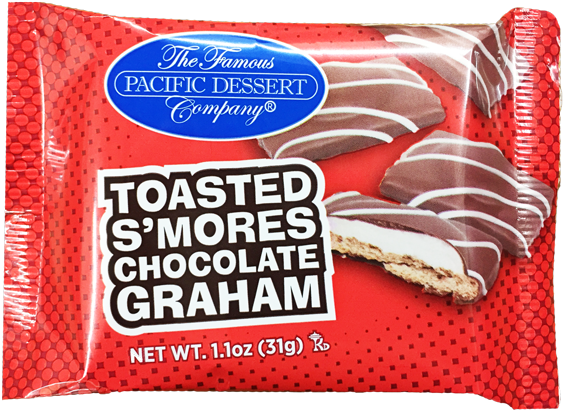 1 Oz Toasted S'mores Chocolate Graham - Bánh (648x648), Png Download