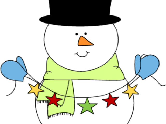 Snowman Clipart Cute - Snowman Cute Christmas Clipart (640x480), Png Download