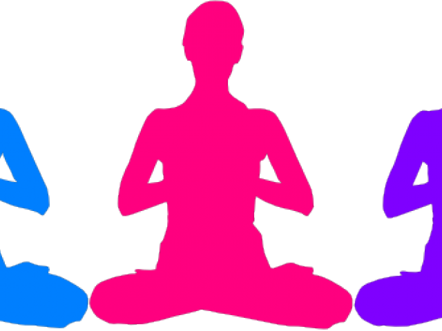 Meditation Clipart Namaste Yoga - Person Meditating Transparent Background (640x480), Png Download