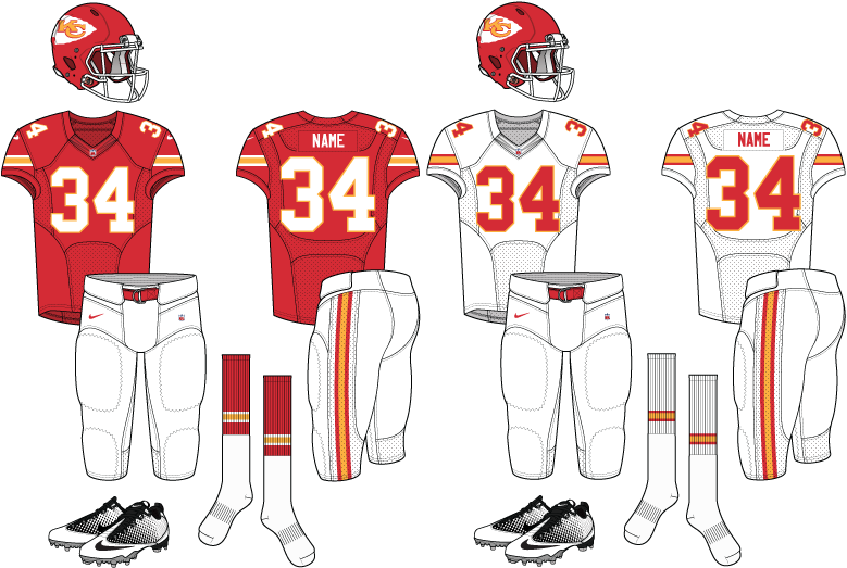 Kansas City Chiefs Zps87627968 - Miami Dolphins Uniform Concepts (792x612), Png Download