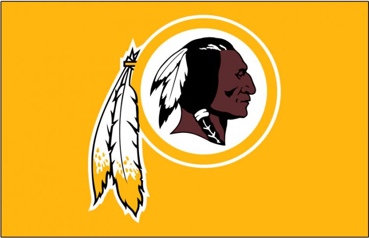 Washington Redskins Iron On Stickers And Peel-off Decals - Redskins Breast Cancer Logo (750x930), Png Download