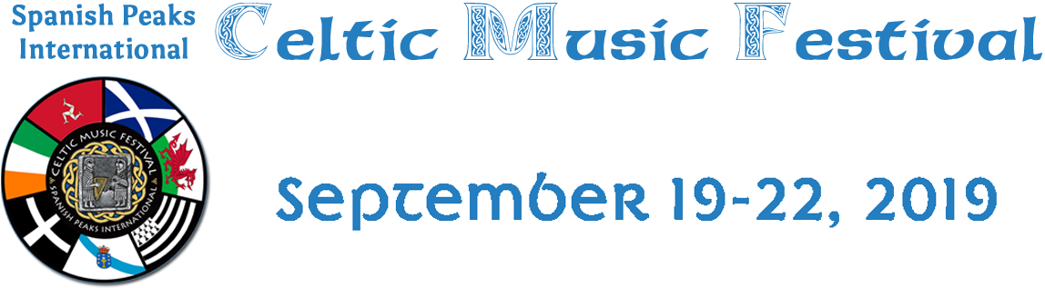 Spanish Peaks International Celtic Music Fest - Electric Blue (1172x340), Png Download