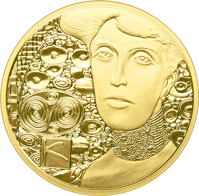 50-euro Coin 2012 Klimt Reverse - Portrait Of Adele Bloch-bauer I (716x716), Png Download
