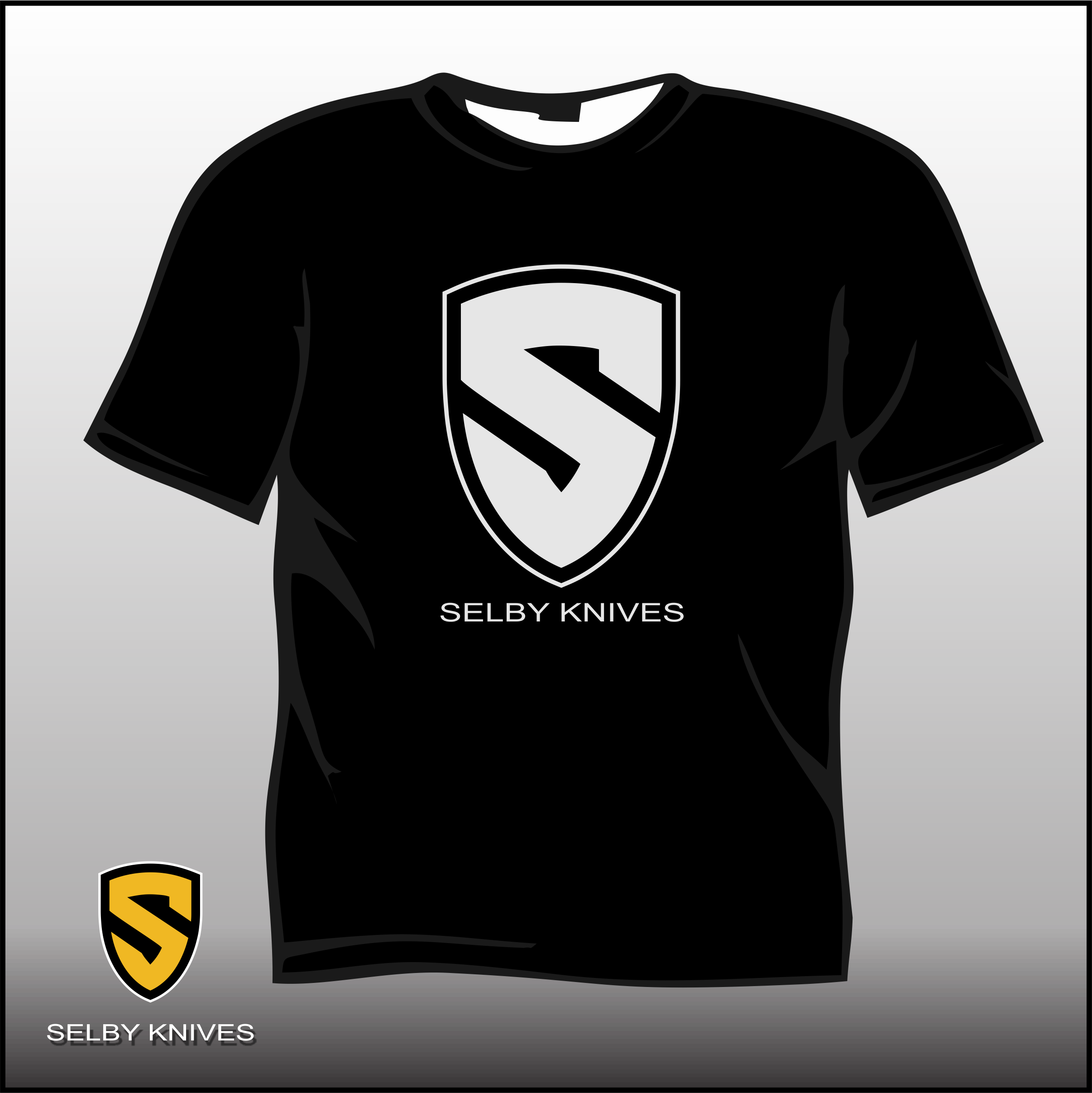 Image Of Selby Knives T-shirt - Active Shirt (2412x2413), Png Download
