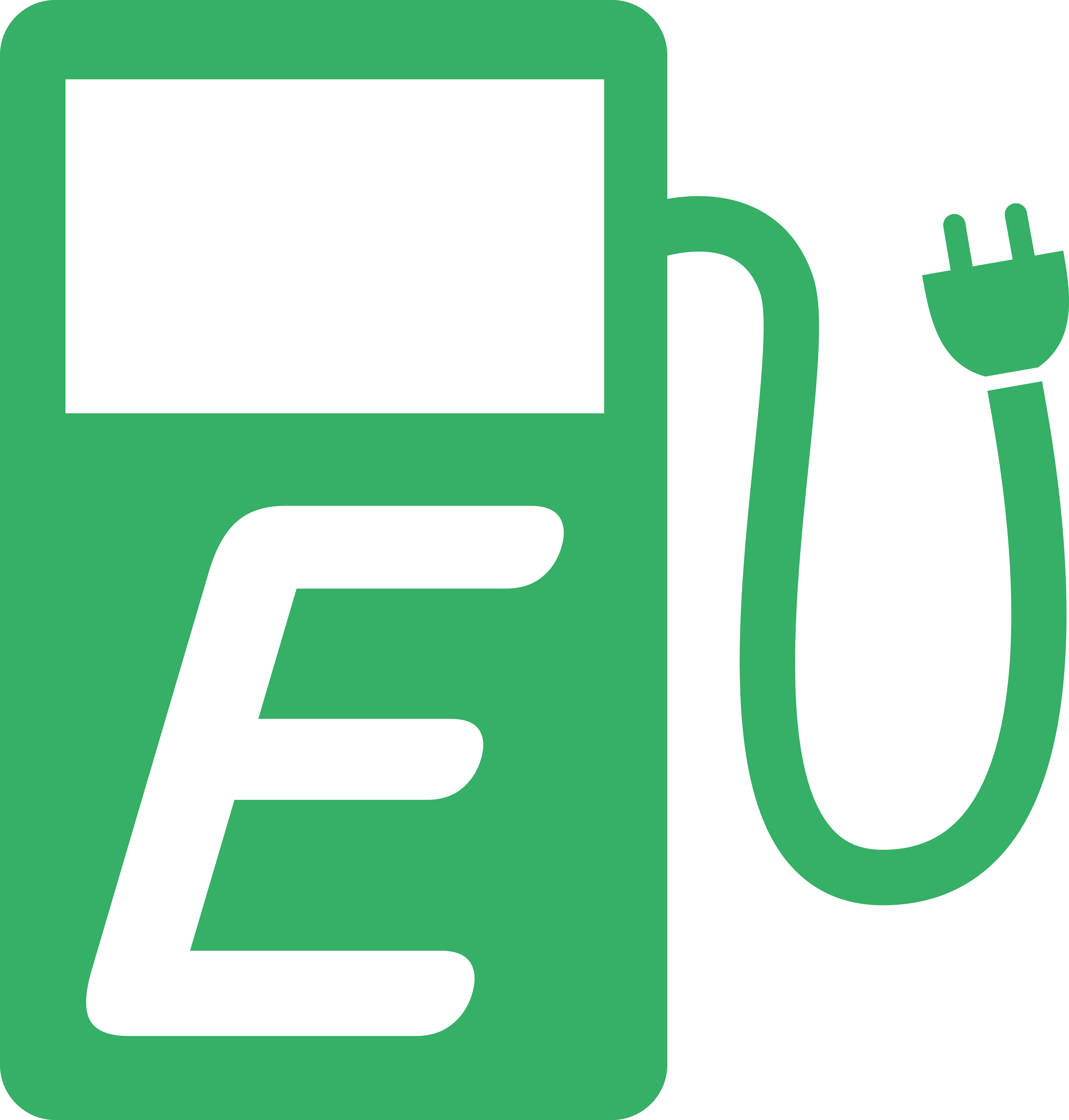 Free Clipart Of A Euro Gas Pump - Electric Car Clipart (4000x4190), Png Download